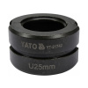 YATO Krimpovacia vložka YT-21735 pre krimpovacie kliešte typu U 25 mm YATO Krimpovacia vložka YT-21735 pre krimpovacie kliešte typu U 25 mm