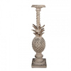 Clayre & Eef Béžový antik vysoký svícen s ananasovým dekorem - 13*13*50 cm - Clayre & Eef Clayre & Eef Béžový antik vysoký svícen s ananasovým dekorem - 13*13*50 cm - Clayre & Eef