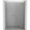 Mexen Lunar sprchové dvere pravé 160 cm, transparentné, zlaté - 834S-160-050-50-00-P Mexen Lunar sprchové dvere pravé 160 cm, transparentné, zlaté - 834S-160-050-50-00-P