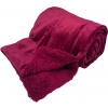 Home Elements Deka s beránkem mikroflanel Vínová 150x200 Home Elements Deka s beránkem mikroflanel Vínová 150x200