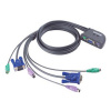 Přepínač Aten CS-62Z 2-port KVM PS/2 mini, 1.2m kabely Přepínač Aten CS-62Z 2-port KVM PS/2 mini, 1.2m kabely