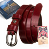 Opasok - Peterson Red Belt - ženský produkt (Dámska prírodná koža peterson) Opasok - Peterson Red Belt - ženský produkt (Dámska prírodná koža peterson)
