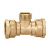 CALEFFI Mosadzné šróbenie DECA redukované T-kus pre PE rúry d25, 3/4 CALEFFI Mosadzné šróbenie DECA redukované T-kus pre PE rúry d25, 3/4
