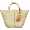 Valentina Bags bézs női kézitáska 40 x 35 x 13 cm Valentina Bags bézs női kézitáska 40 x 35 x 13 cm