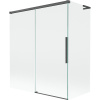 Mexen Rox, L posuvná 2-krídlová vaňová zástena 140 + 70 x 150 cm, 8mm číre sklo, brúsený grafit profil, 8C9L-140-070-66-00 Mexen Rox, L posuvná 2-krídlová vaňová zástena 140 + 70 x 150 cm, 8mm číre sklo, brúsený grafit profil, 8C9L-140-070-66-00