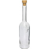 Fľaša na alkohol sklenená 500 ml vrchnák gumený s dekórom oblá