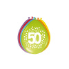 Folat balón, 30 cm, 8 ks - číslo 50, bodky Folat balón, 30 cm, 8 ks - číslo 50, bodky