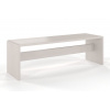Visby Dřevěná borovicová lavice BENK, šířka 120cm (Barva: Bílá) Visby Dřevěná borovicová lavice BENK, šířka 120cm (Barva: Bílá)