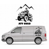 1x NÁLEPKA na auto MOTÍV ATV ŠTVORKOLKA 44x46 cm 1x NÁLEPKA na auto MOTÍV ATV ŠTVORKOLKA 44x46 cm