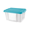 Tontarelli Úložný box 30L s vekom bez klipov, transp/svetlo modrá 8031680AS1 Tontarelli Úložný box 30L s vekom bez klipov, transp/svetlo modrá 8031680AS1