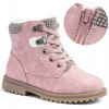 Dievčenské zimné topánky zateplené ružové čižmy Wojtyłko 25059 21 Dievčenské zimné topánky zateplené ružové čižmy Wojtyłko 25059 21