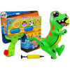 LEAN TOYS Veľká nafukovacia vodná pištoľ s dinosaurom LEAN TOYS Veľká nafukovacia vodná pištoľ s dinosaurom