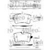 Zadné Brzdové platničky VALEO - 4H0698451A Zadné Brzdové platničky VALEO - 4H0698451A