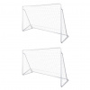 zahrada-XL Futbalové bránky oceľové 2 ks 240x90x150 cm 276045 zahrada-XL Futbalové bránky oceľové 2 ks 240x90x150 cm 276045