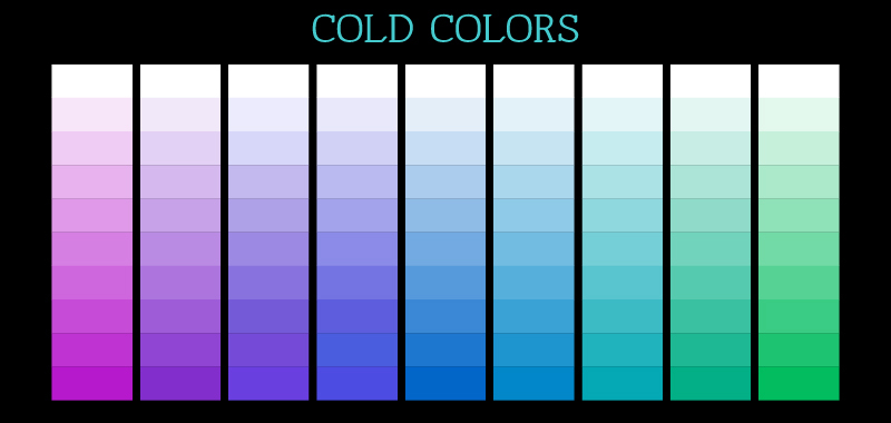 Studené odstíny barev