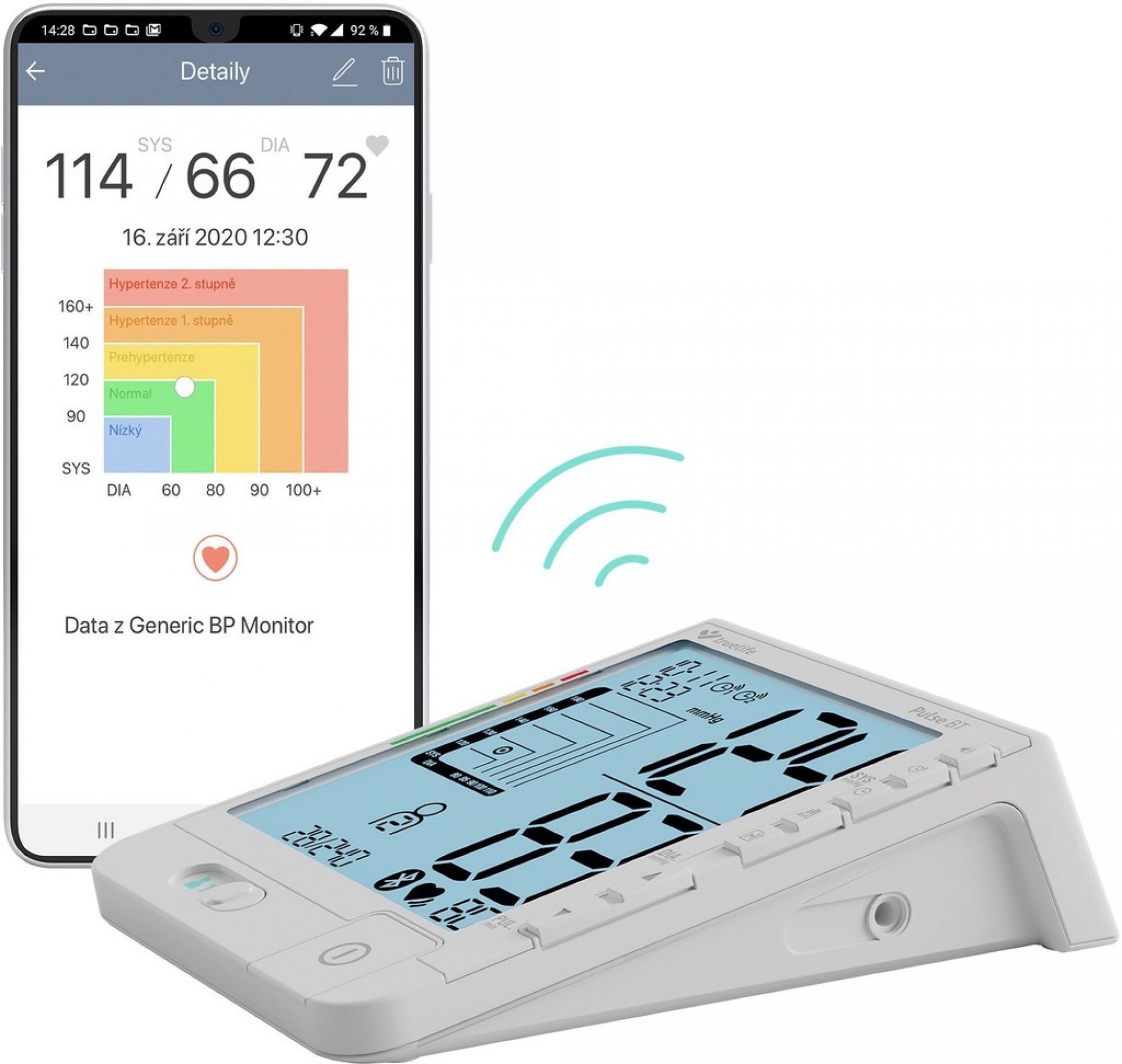 Pokud vlastníte chytrý telefon, nemusíte si naměřené hodnoty vůbec zapisovat. Vše si pohodlně najdete v aplikaci.