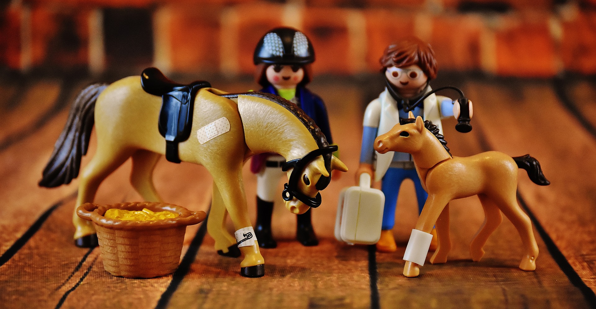 I Playmobil koně potřebují péči zvěrolékaře