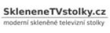 Skleněné TV stolky