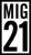 Logo obchodu Obchůdek Mig 21