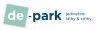 Logo de-park - prodej designových látek, krejčovských střihů a galanterie