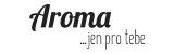 Logo obchodu Aroma... jen pro tebe
