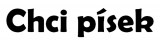 Chci písek