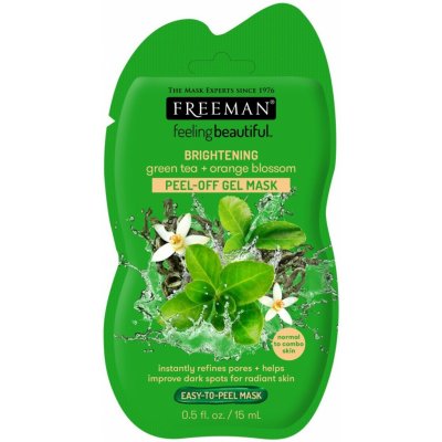 Freeman Feeling Beautiful Peel Off Gel Mask Zelený čaj & Pomerančový květ 15 ml – Hledejceny.cz