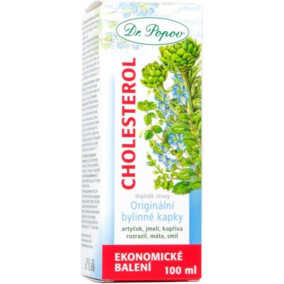 Dr. Popov Bylinné kapky Cholesterol 100 ml – Hledejceny.cz