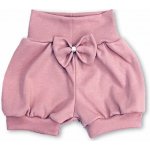 Kojenecké bavlněné kraťasy pudr růž – Sleviste.cz