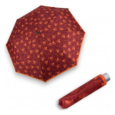Doppler Mini Light Classic berry ginko dámský skládací deštník červený