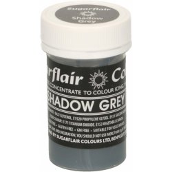 Sugarflair Pastelová gelová barva Shadow Grey 25 g