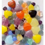 Mix českých skleněných korálků SRDCE – Hledejceny.cz