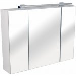 BPS-koupelny Zrcadlová skříňka závěsná s LED osvětlením Fabrice W 80 ZS – Zboží Mobilmania