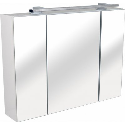 BPS-koupelny Zrcadlová skříňka závěsná s LED osvětlením Fabrice W 80 ZS – Zboží Mobilmania