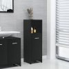 Koupelnový nábytek zahrada-XL Koupelnová skříňka černá 30 x 30 x 95 cm dřevotříska