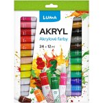 Luma Barvy akrylové sada 24 barev 12 ml – Sleviste.cz