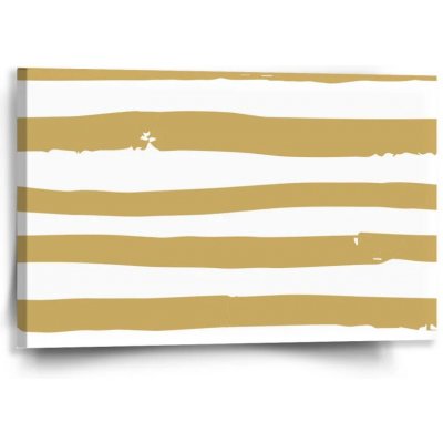 Sablio Obraz Zlaté pruhy - 60x40 cm – Hledejceny.cz