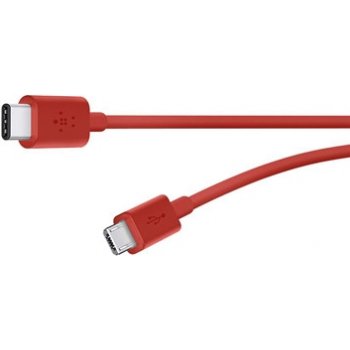 Belkin F2CU033bt06-RED USB-C to MicroUSB, 1.8m, červený