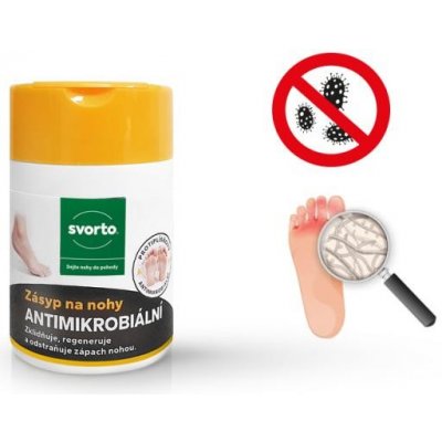 Svorto Zásyp na nohy ANTIMIKROBIÁLNÍ 50 g – Zbozi.Blesk.cz