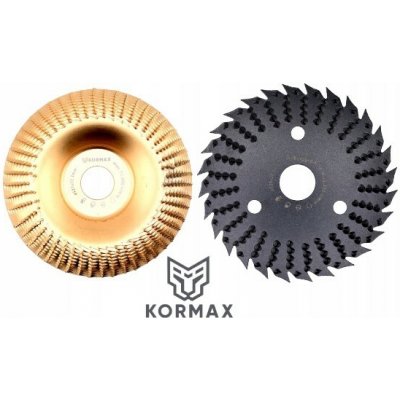 Rašple kotoučová na dřevo 125mm sada: vypouklá + pilový kotouč 2v1 KORMAX – Zboží Dáma