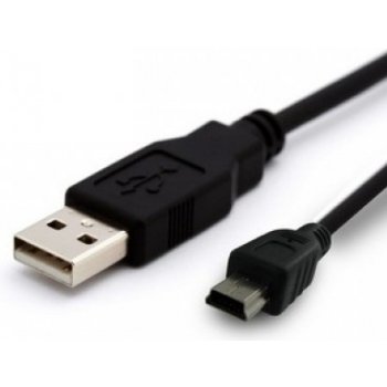 4World 07601 USB 2.0 AM-Mini BM, 0,8m, černý