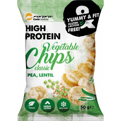 ForPro Proteinové zeleninové chipsy classic 50 g – Zbozi.Blesk.cz