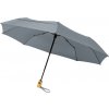Deštník Skládací deštník z recyklovaného PET s automatickým otevíráním/zavíráním Bo 21" - Šedá
