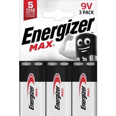 Energizer MAX 9V 3ks EU025 – Zbozi.Blesk.cz