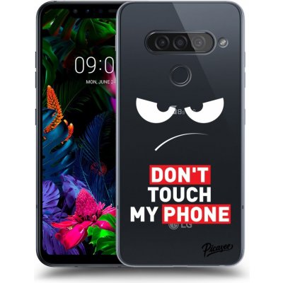 Pouzdro Picasee silikonové LG G8s ThinQ - Angry Eyes - Transparent čiré