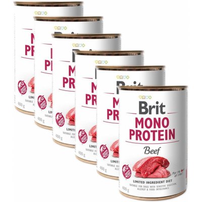 Konzerva Brit Mono Protein Beef, 6 x 400 g