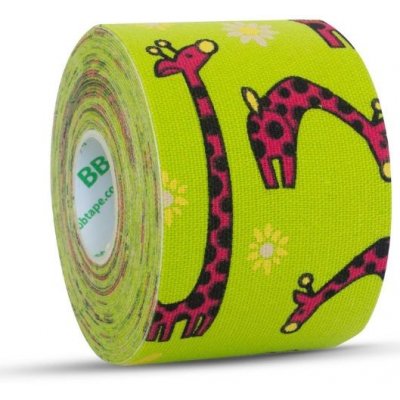 BB Tape Kineziologický tejp pro děti žirafa limetková 5 cm x 5 m – Zbozi.Blesk.cz
