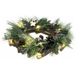Retlux RXL 357 Vánoční věnec s chvojím a nano řetězem 20 LED – Zboží Dáma