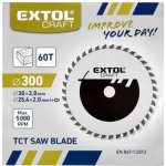 EXTOL CRAFT Kotouč pilový s SK plátky, 250x1,8x30mm, 60T, šířka SK plátku 3,1mm – Zboží Dáma