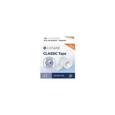 Livsane pharma pxg Fixační náplast Classic 2,5 cm x 5 m